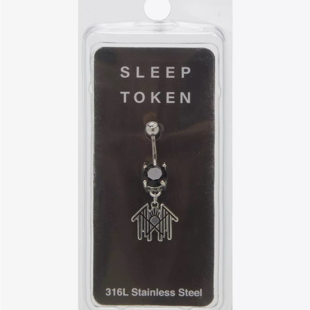 Steel Sleep Token Logo Navel Barbell‎ Hot Topic